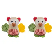 2x Rosewood 23cm Wise Owl Soft Cuddle Plush w/ Squeaker Pet Dog Interactive Toy