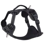 Rogz Explore Durable Nylon Dog Safety Harness Black Medium