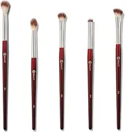 BK BEAUTY - Essentials Brush Set (5PC) - Professional Makeup Brushes for Blending, Smudging, & Defining | Premium Eyeshadow Set for Flawless Eye Looks