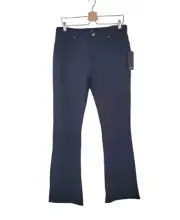 New TRUE RELIGION 32 Jet Black Becca Mid Rise Ponte Bootcut Pant Women