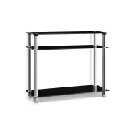 Kings Entry Hall Console Table - Black & Silver