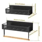 2Pcs Magnetic Spice Rack Space Saving Magnetic Spice Shelf Moveable Prthv