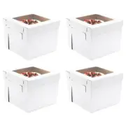 Tall Cake Boxes for Tier Cakes, 14x14x12 Inches 4 Pack,Tiered Cake Boxes with...