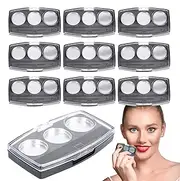 Nybhyjka Empty Lipstick Palette - Compact Eyeshadow Pan Packaging Tray 10X - Multifunctional Cosmetic Storage Box Creative Eye Shadow Container For Beauty Lovers