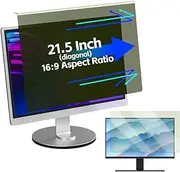 AIKICE privacy screen for computer,21.5 inch W491mm*H288mm 16:9 monitor Anti Blue Light Filter Hanging Type Anti Scratch Easy Installation Shield,monitor privacy screen for Desktop Computer