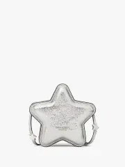 Starlight Crinkle Metallic Leather Micro Crossbody