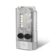 EDC Keychain Flashlight, Mini LED Flashlights with UV Light, Rechargeable Poc...