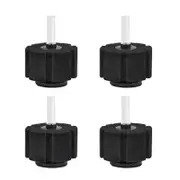 4Pcs Aquarium Sponge Filter Breeding Fry Betta Shrimp Nano Fish Tank With Replace Cotton Wick Black-XY280