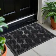 Front Door Mat Outside Entrance 17x29.5, Waterproof All-Season Weather Doorma...
