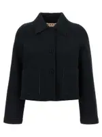 [Marni] Marni-Jersey Jacket Puffer Jackets Nero-Donna 40IT