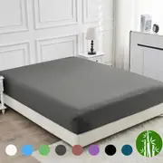 LINENOVA 2000TC Bamboo Ultra Soft Fitted Sheet Deep Pocket S/KS/Double/Queen/King Bed