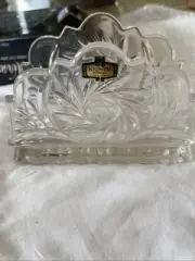 lead crystal napkin holder