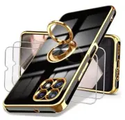 for Case with 2X Screen Protector, 360° Rotatable T-Mobile REVVL 7 5G Black