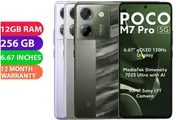 Xiaomi Poco M7 Pro Dual SIM 5G (12GB RAM, 256GB, Silver) - BRAND NEW