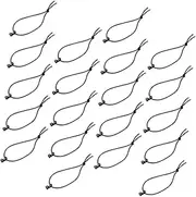30Pcs Durable Gear Clips with Elastic String Strap Management Tools for Outdoor Activities for Backpack Accessories Cord Holders Easy to Use and Remove