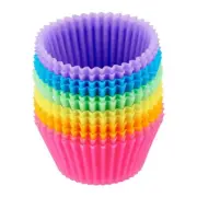 36pcs, Silicone Muffin Cups, Reusable Cake Molds, Round Muffin Cupcake Baking