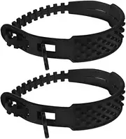 Anneome 2pcs Snow Chains Emergency Traction Chain Wheel Tie down Strap Tire Chains for Cars Car Tie down Straps Transport Strap Balance Tire Straps Trailer Cargo Straps Black Nylon