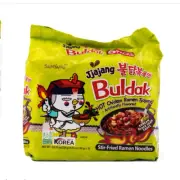 Samyang Buldak Ramen, Hot Chicken Jjajang Flavor 4.94 oz*5(pack of 2)