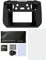 Drone Accessories for DJI Smart Control Remote Control with Screen for Silicone case Protection Cover + Tempered Glass Film for DJI Mavic 2 pro Zoom