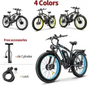 KETELES K800 2000W Dual Motor Mountain E-Bike 48V 23Ah 26" Electric Bike 55KM/H
