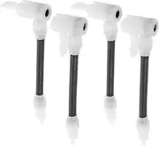 GAROZATION 4pcs Nozzle Adapter Air Hose Adapter Manual Tire Pump Valve Extension Air Compressor Adapter Bicycle Pumps for Tires Air Pump Attachments Tire Valve Extension