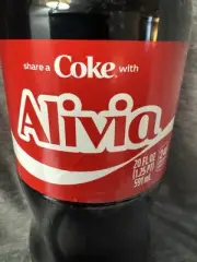 Share a Coke with Alivia 2025 Personalized Gift Coca~Cola Bottle 20oz