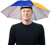 Peaked Cap - Portable Waterproof Sun Protection Umbrella | UV Protection Umbrella Cap, Adjustable Headwear for Golf, Camping, Gardening, Outdoor Sun Protection