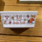 Royal Norfolk Fall Harvest Mini Loaf Pan. Oven, Microwave & Dishwasher Safe 5”