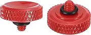 uxcell Camera Shutter Button, 2 Pack Soft Shutter Release Button Pure Copper Camera Button Carved suitable for Nikon for Fujifilm for Leica DSLR/SLR Camera, Red