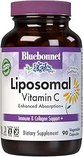 Bluebonnet Nutrition Liposomal Vitamin C 1000 mg - Made with Sunflower Oil - for Immune & Joint Comfort - Vegan, Kosher, Non-GMO, Gluten-Free, Soy-Free Milk-Free - 90 Vegetable Capsules, 45 Servings