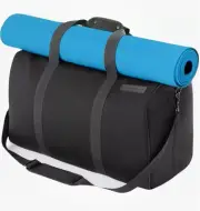 Black Gym Bag with Yoga Mat Holder - Neoprene Yoga Mat Bag Carrier for Gym…