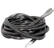 Drilling Operation Drain Cleaner Augers Spring Cable 5M (16ft) 16mm for Household Kitchen Bathroom Toilet Plumber Plumbing Snake Pipe Pipeline Sewer Cleaner with Drill Bit