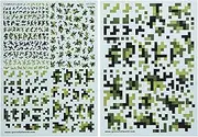 Green Stuff World Water Slide Decal Digital Forest Camo Plastic Model Decal GSWD-2394