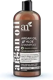 ArtNaturals Moroccan Argan Oil Shampoo - (12 Fl Oz / 355ml) - Moisturizing, Volumizing Sulfate Free Shampoo for Women, Men and Teens - Used for Colored and All Hair Types, Anti-Aging Hair Care
