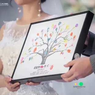 簽到樹 按手印畫 簽名牆 手指印畫 指紋簽到樹 指紋畫 結婚簽到本 婚禮 結婚簽名畫 指紋樹 手印畫 活動簽到 畢業簽名