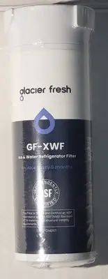 GLACIER FRESH GF-XWF GE Refrigerator Ice & Water Filter 1 Pk. ~New Sealed Filter