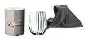 Official Riedel BYO "Go with O" Tumbler Ivory 2414/22GWO-IV-1 With leather case