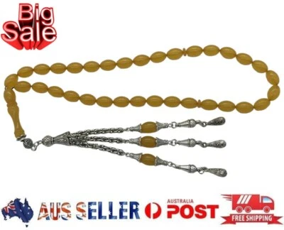 Sıkma Kehribar 10.29 mm 33 Prayer chain Tasbih Rosary Beads Chain Prayer Beads,