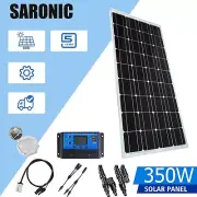 12V 350W Solar Panel Kit Mono Fixed Battery Charging Power Source USB Controller
