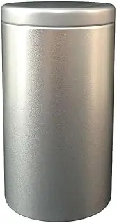 Stainless Steel Storage Canister, Airtight Container with Lid, Silver, Cylindrical
