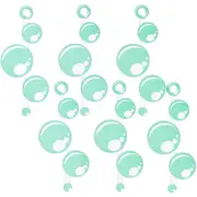 Bubble Wand Glitter Cutout Wall Decorations (Pack of 6)