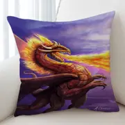 Cool Art Dragon Flame Cushion Cover