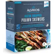 Agrios Bacon Wrapped Prawn Skewers Skewers 8 pack