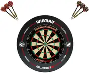 Formula Sports Micro Band 3 Dart Board and Winmau Pro-Line Dartboard Surround Set