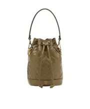 Fendi Mini Mon Tresor Drawstring Bucket Bag One size green