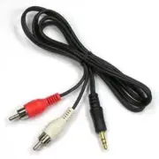 3 PK - 12 FT 3.5mm Stereo M/2 RCA M Cable
