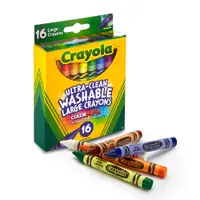 在飛比找PChome24h購物優惠-美國crayola 可水洗16色大蠟筆