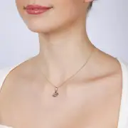 9ct Yellow Gold Allah Pendant, 9ct Yellow Gold Silver Filled 45cm Curb Chain 30 gauge (15250346)