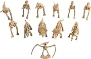 Toddmomy 12PCS Mini Dinosaur Skeleton Model Decorations Realistic Dinosaur Ornament for Home Office and Party Supplies for Education and Imaginative Play