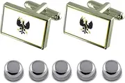 [Select Gifts] Shirt Dress Studs Chernihiv City Ukraine Flag Cufflinks